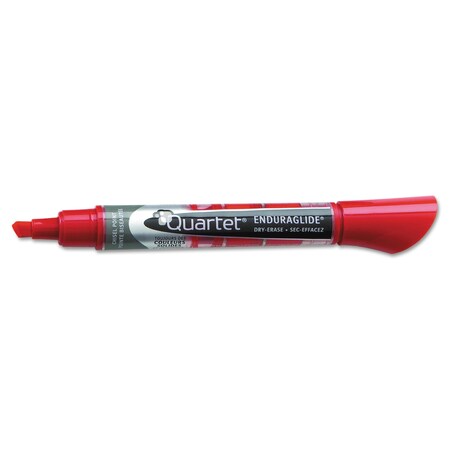 Quartet EnduraGlide Dry Erase Marker, Broad Chisel Tip, Red, PK12 PK 5001-4MA